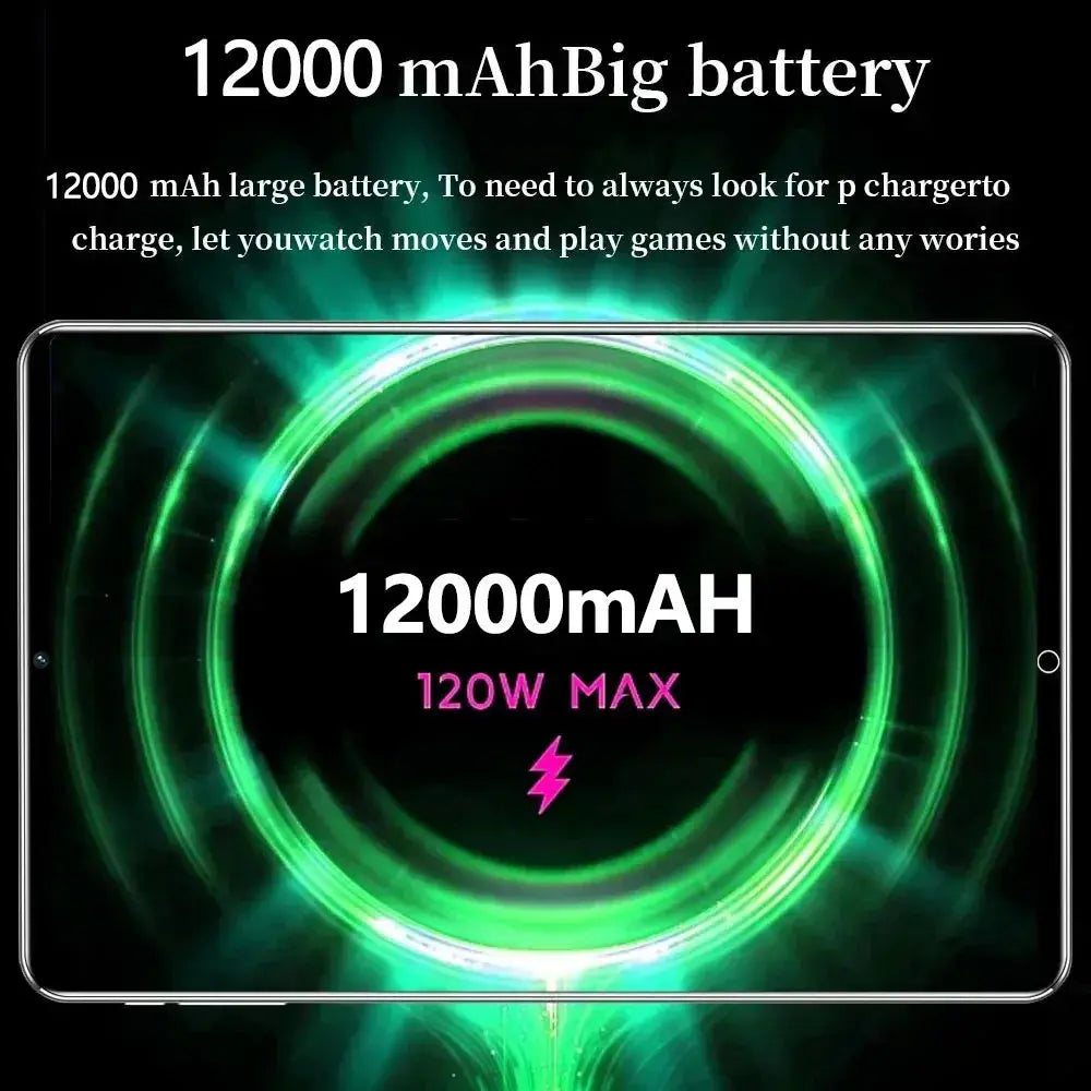 Android Tablet 2025 11.6" 16GB RAM 1TB ROM 16MP 32MP 12000mAh - Nisiowelt