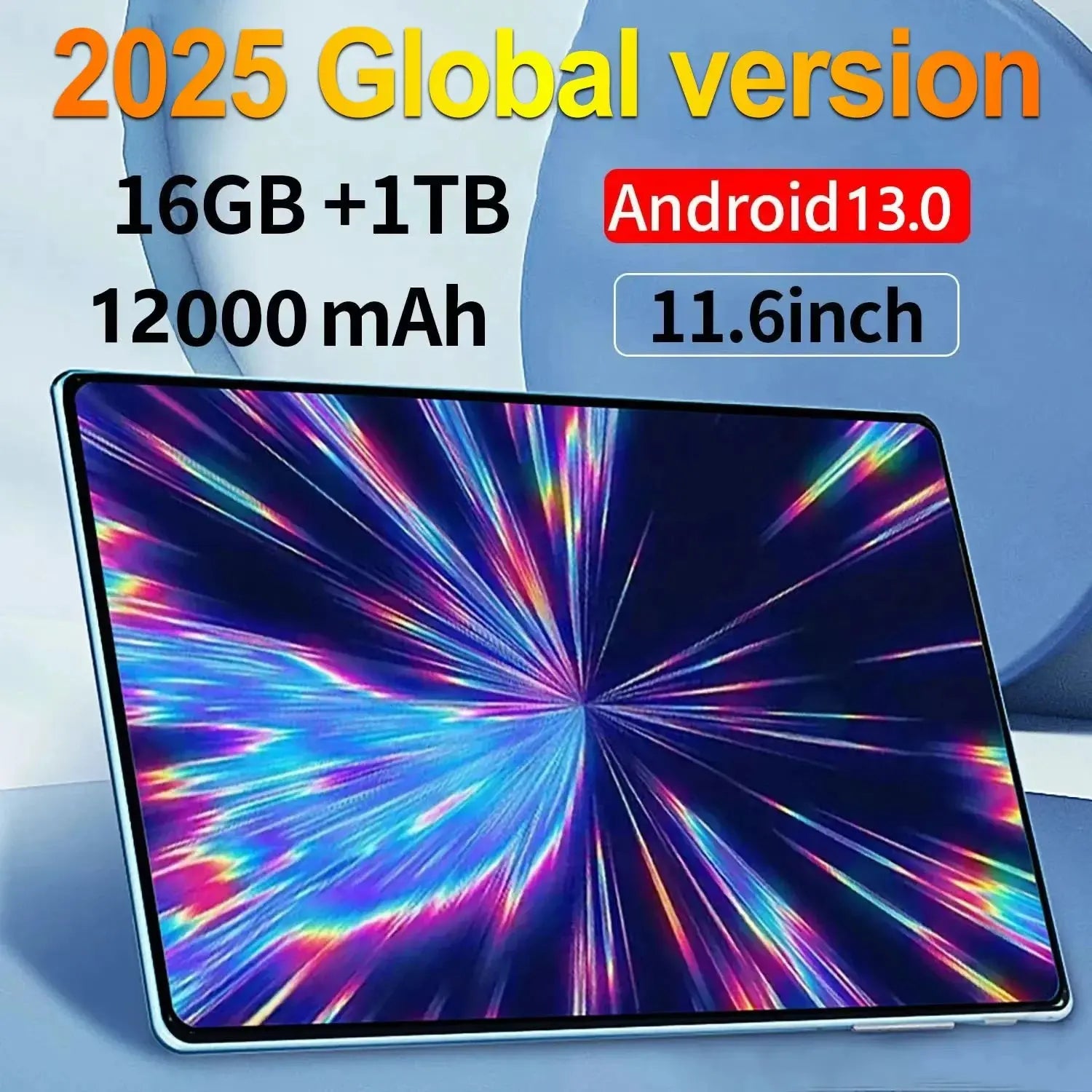 Android Tablet 2025 11.6" 16GB RAM 1TB ROM 16MP 32MP 12000mAh - Nisiowelt