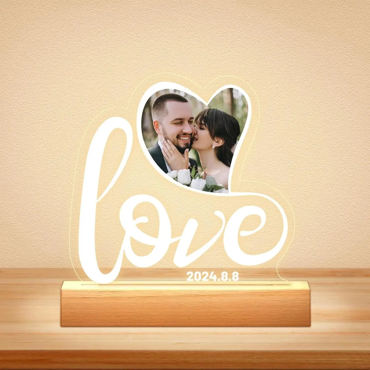 Custom Acrylic Photo Plaque with Light - Nisiowelt