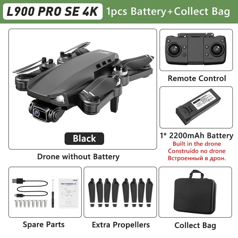 LYZRC L900 PRO GPS Drone 4K Professional HD Dual Camera 5G WIFI Brushless Motor FPV Quadcopter Foldable Aerial Photography Drone Nisiowelt