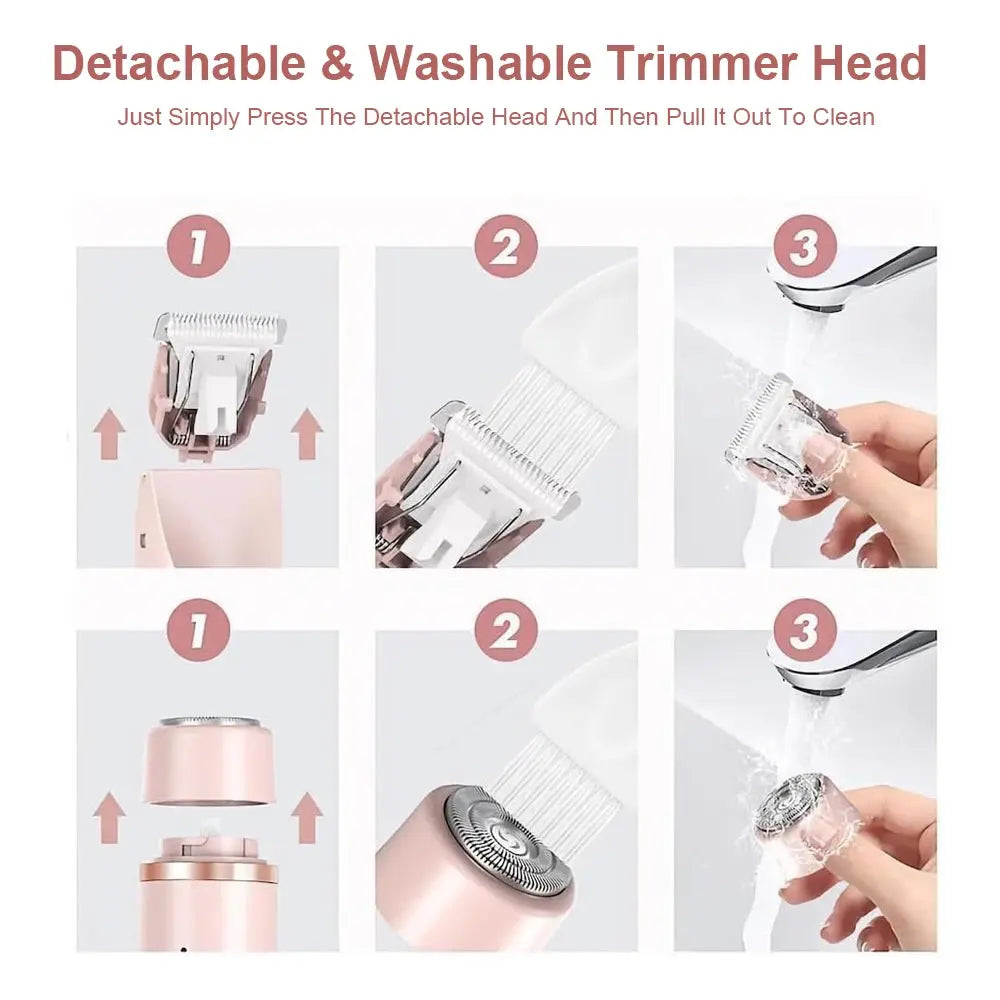 Painless Epilator & 2-in-1 Body Trimmer – Electric Shaver for Sensitive Areas Nisiowelt