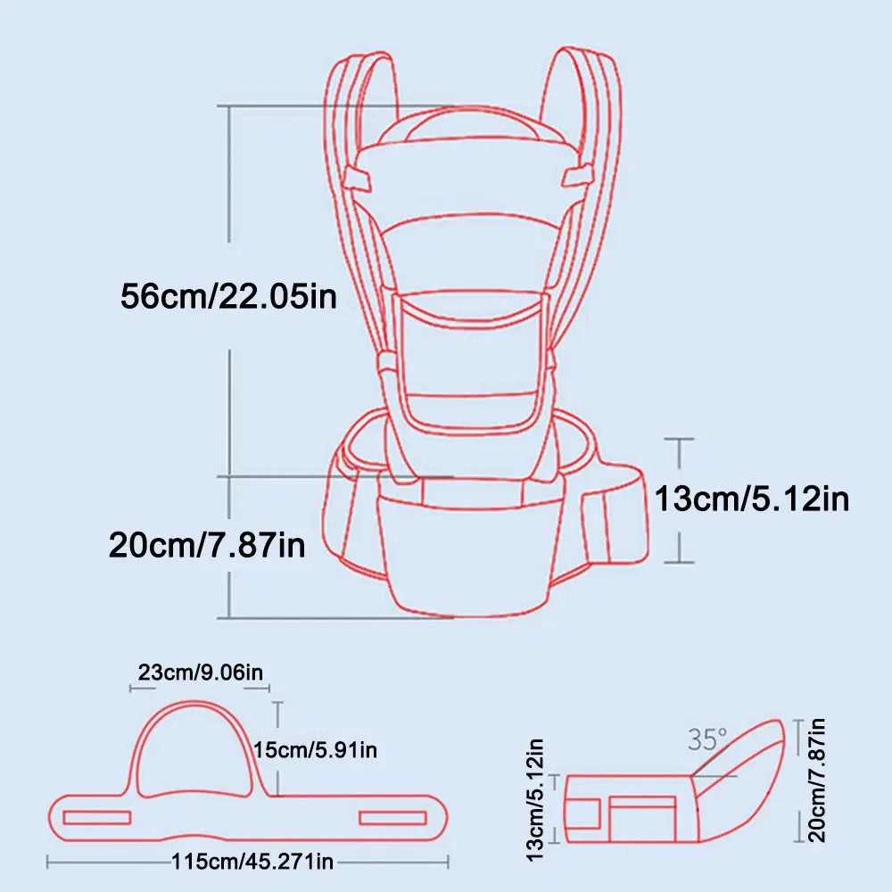 Newborn Ergonomic Baby Carrier Backpack Infant Baby Hipseat Carrier Front Facing Ergonomic Kangaroo Baby Wrap Sling Travel Nisiowelt