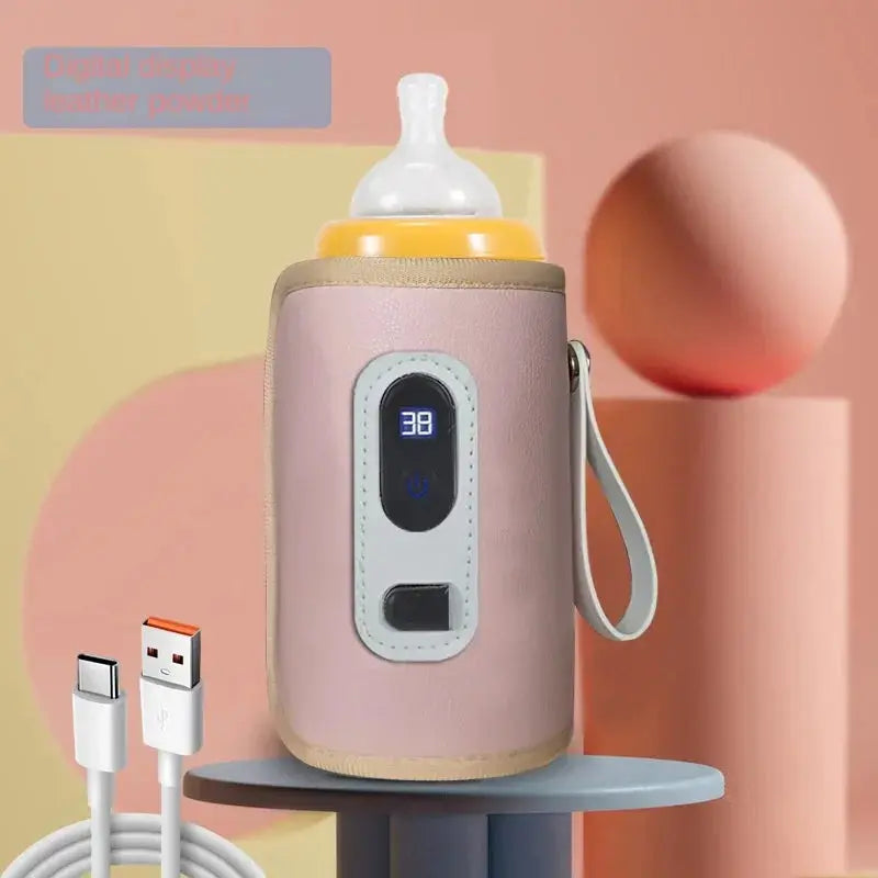 Portable Baby Milk Warmer with Digital Display & USB Heating Nisiowelt