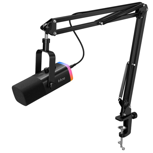 Dynamic XLR Microphone Kit with Boom Arm and RGB Nisiowelt