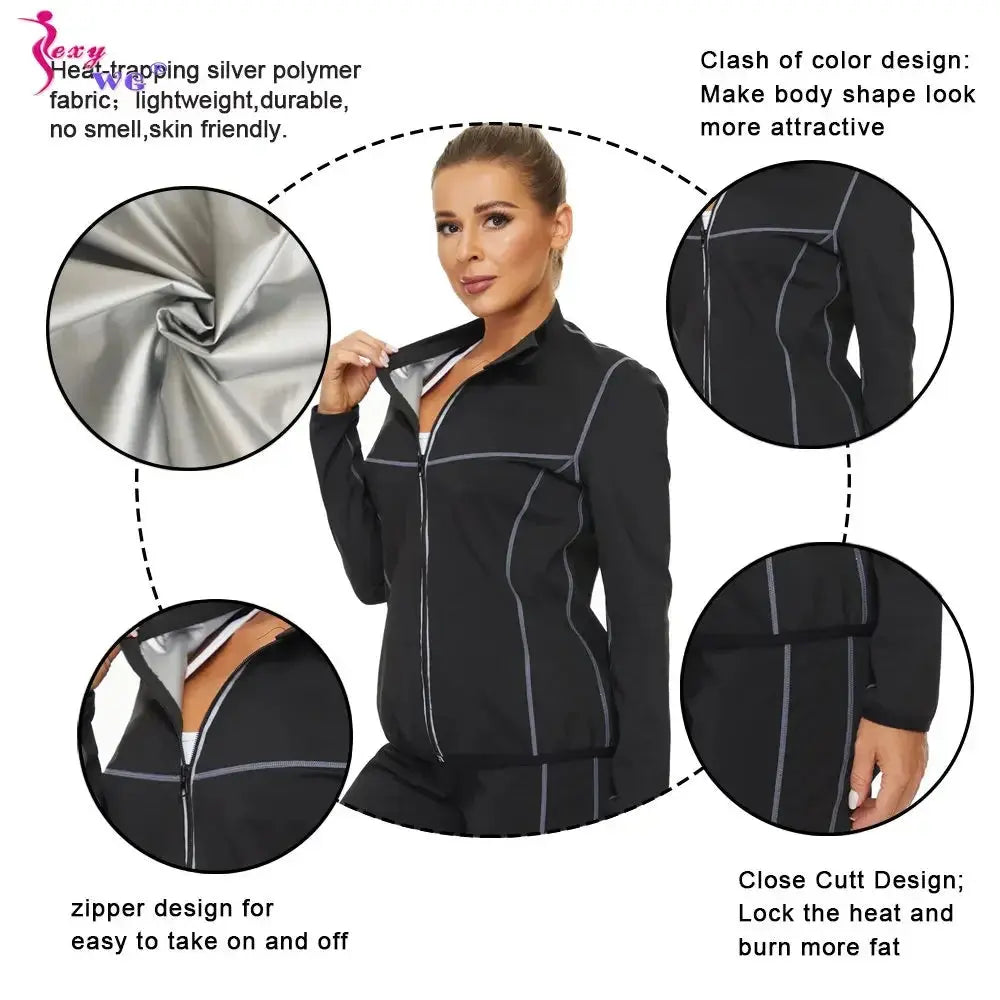 Women’s Sauna Suit SEXYWG – Sweat & Slim Fitness Set - Nisiowelt