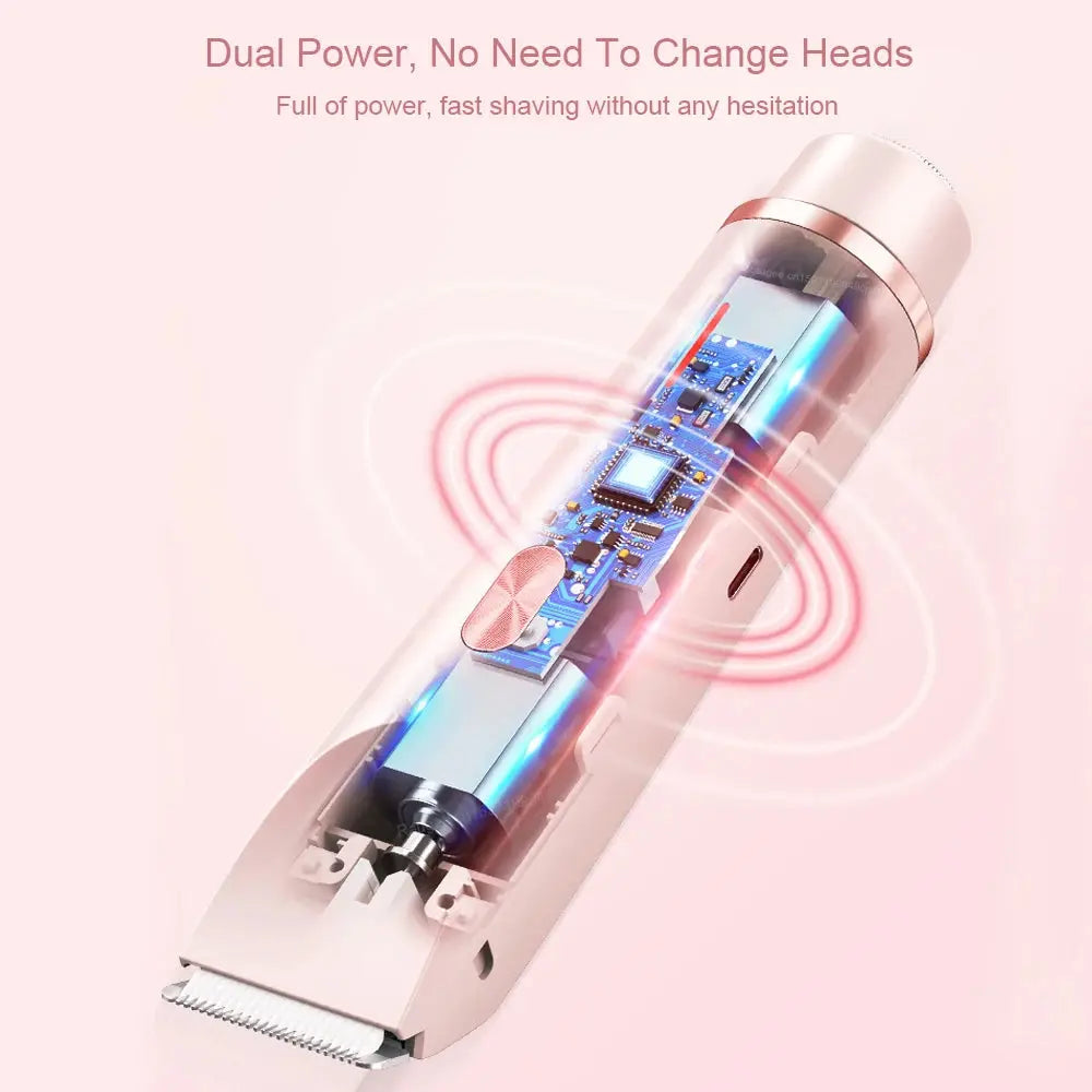 Painless Epilator & 2-in-1 Body Trimmer – Electric Shaver for Sensitive Areas Nisiowelt