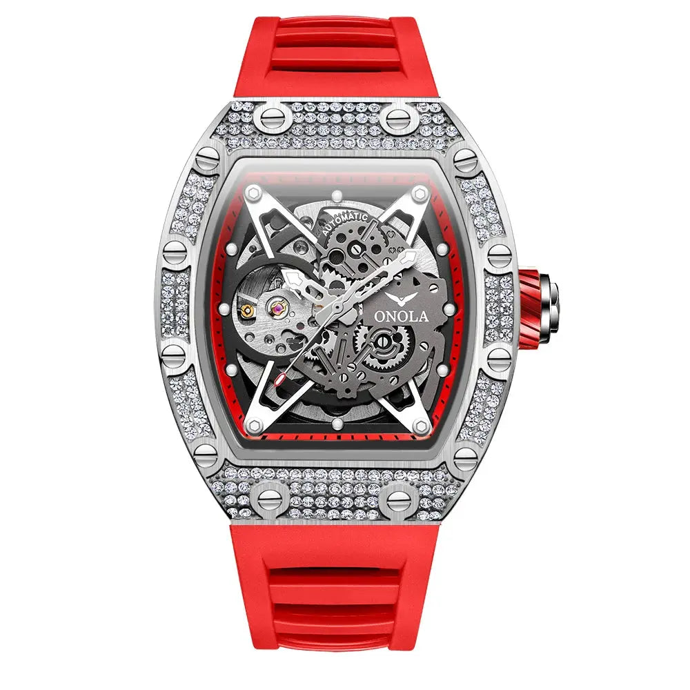 ONOLA Luxury Automatic Waterproof Men's Watch with Diamond - Nisiowelt
