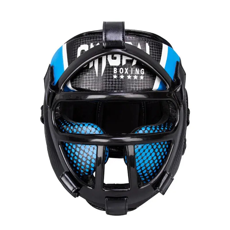 Muay Thai Martial Taekwondo W/mask Kids/adults Headgear Muay Sparring Equipment Protector New Training Head Arts Boxing Helmet Nisiowelt
