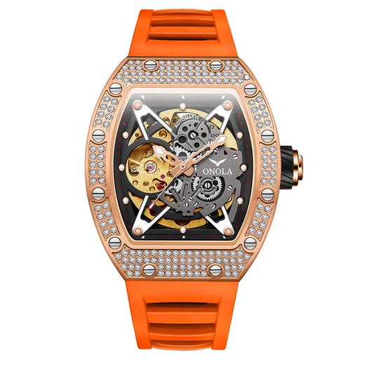 ONOLA Luxury Automatic Waterproof Men's Watch with Diamond - Nisiowelt
