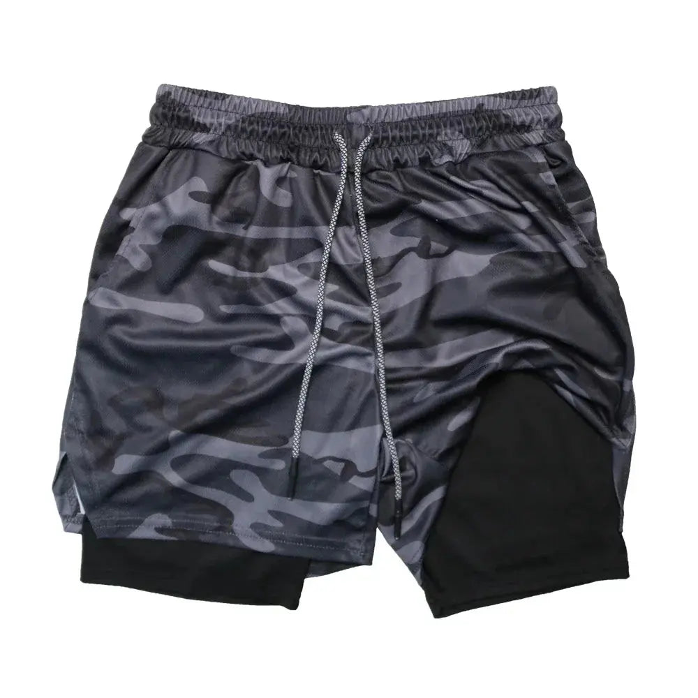 Men's 2-in-1 Fitness Shorts - Nisiowelt