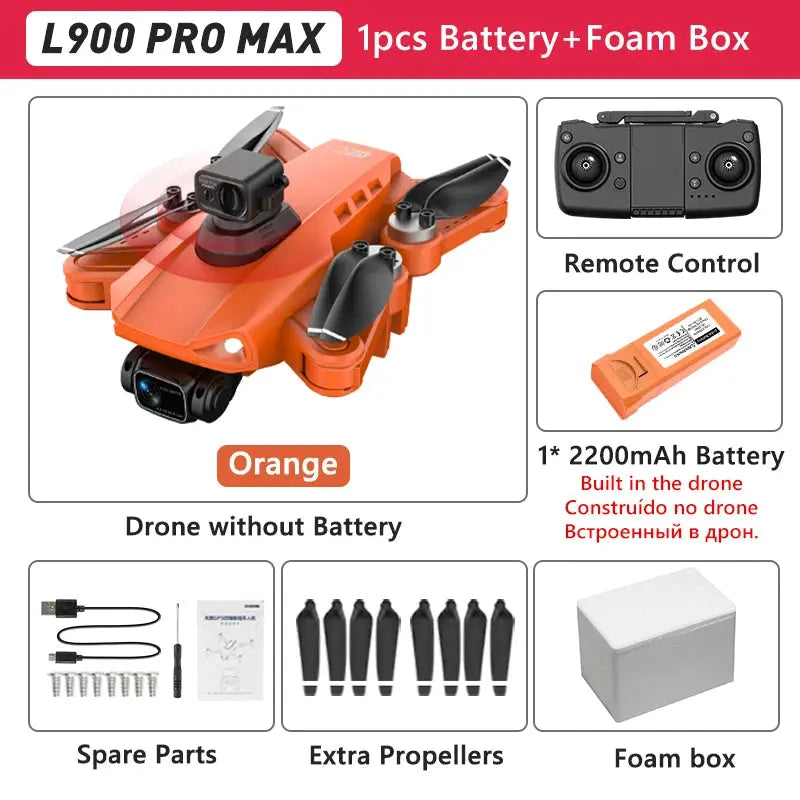LYZRC L900 PRO GPS Drone 4K Professional HD Dual Camera 5G WIFI Brushless Motor FPV Quadcopter Foldable Aerial Photography Drone Nisiowelt