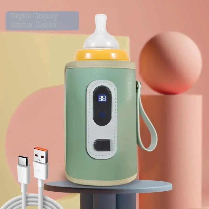 Portable Baby Milk Warmer with Digital Display & USB Heating Nisiowelt