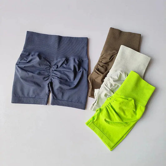 High-Waist Hip Lifting Sports Shorts - Nisiowelt