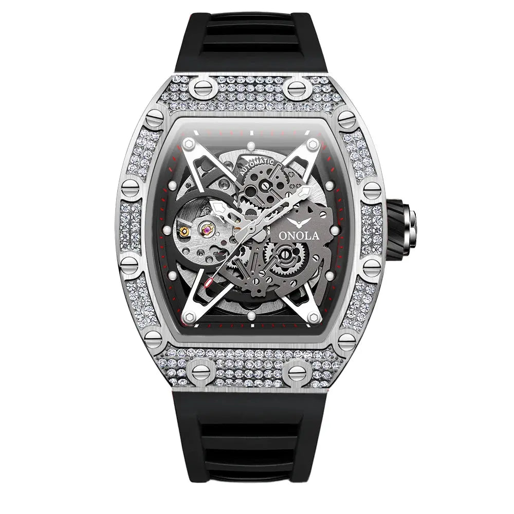 ONOLA Luxury Automatic Waterproof Men's Watch with Diamond - Nisiowelt