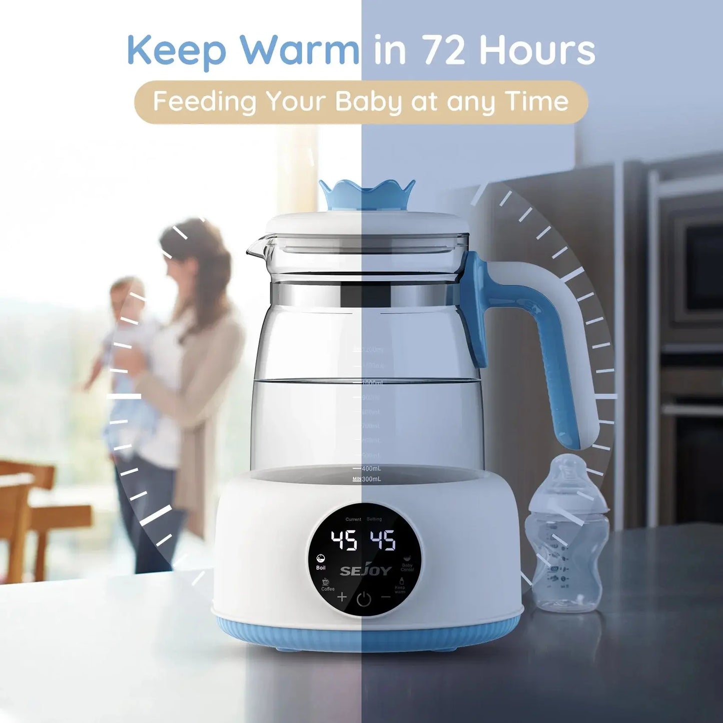 Sejoy Electric Temperature Control Kettle - Nisiowelt