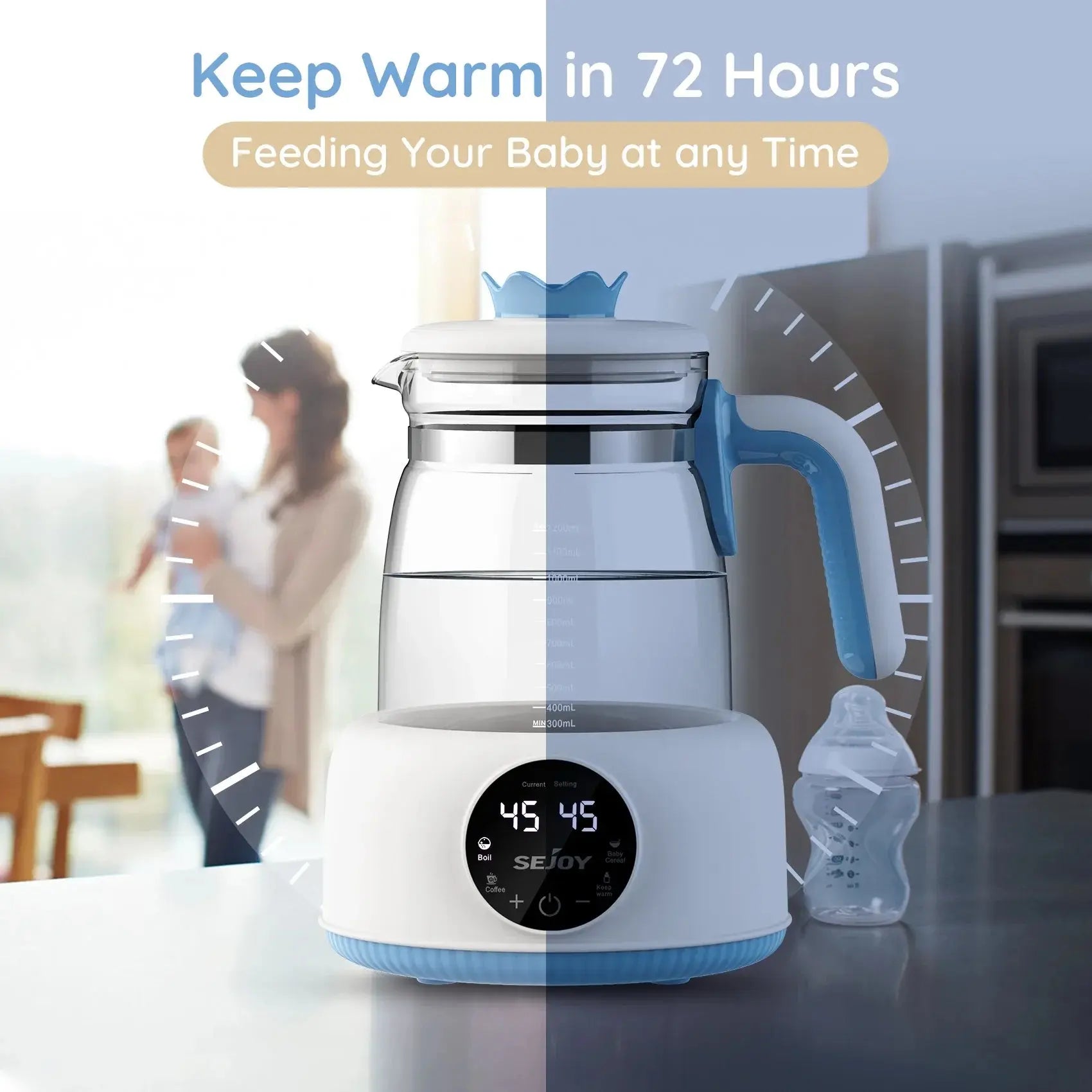 Sejoy Electric Temperature Control Kettle - Nisiowelt