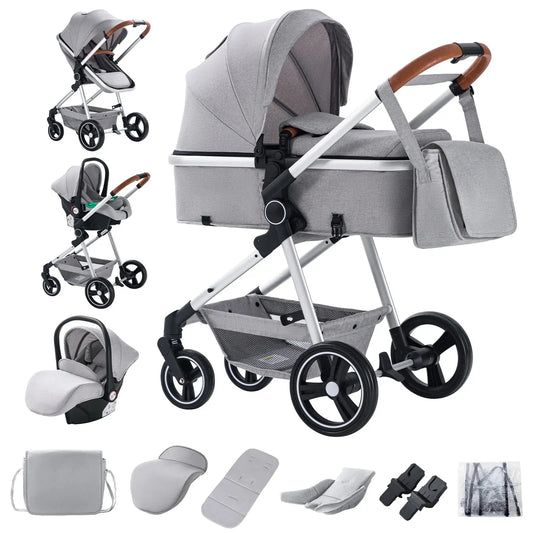Newborn 3-in-1 Stroller – Foldable & Portable - Nisiowelt