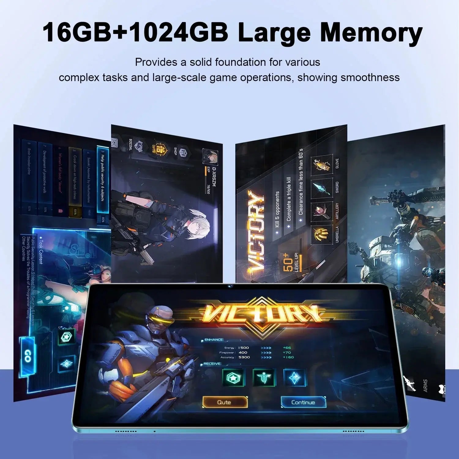 Original Pad 8 Pro Tablet 10.1 inch Android 13 Global Snapdragon 8gen2 16GB+1024GB 10000mah 5G Dual SIM WIFI  HD Full Screen - Nisiowelt