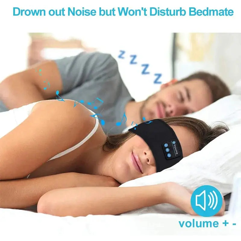 Wireless Bluetooth Sports Headband Earphones & Music Eye Mask Headset - Nisiowelt