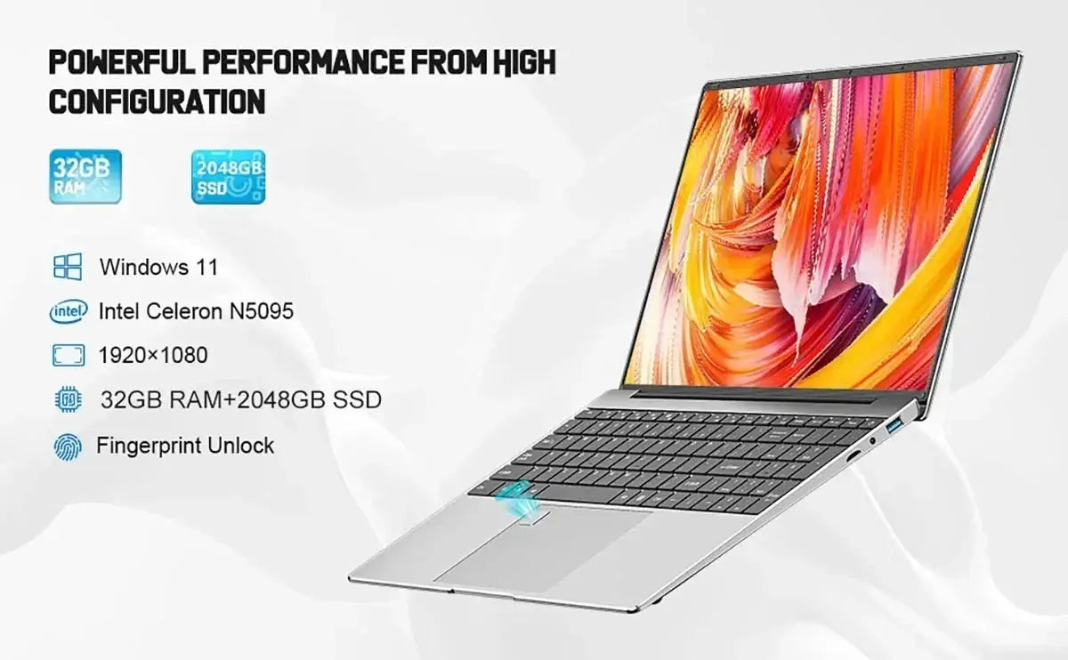 Portable Laptop 15.6" 32GB RAM 2TB SSD Windows 11 - Nisiowelt