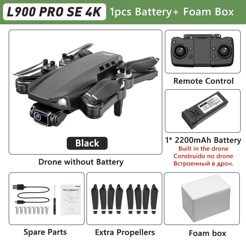 LYZRC L900 PRO GPS Drone 4K Professional HD Dual Camera 5G WIFI Brushless Motor FPV Quadcopter Foldable Aerial Photography Drone Nisiowelt