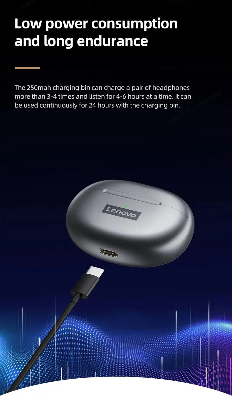 Lenovo LP5 Wireless Bluetooth Earbuds HiFi Waterproof with Mic - Nisiowelt