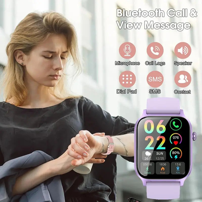 Wrist WatcIUTECH Y7 Smartwatch 2025 1.85" Bluetoothh - Nisiowelt
