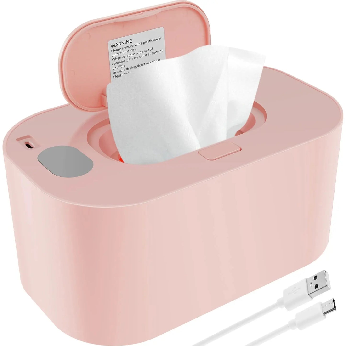 USB Baby Wipe Warmer with Adjustable Temperature & LED Light Nisiowelt