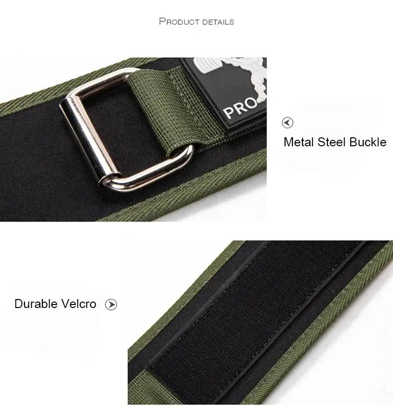 Men and Women Weightlifting Fitness Belt Training High Intensity Squat Deadlift Gym Nylon Waist Support Thickening For Back Nisiowelt