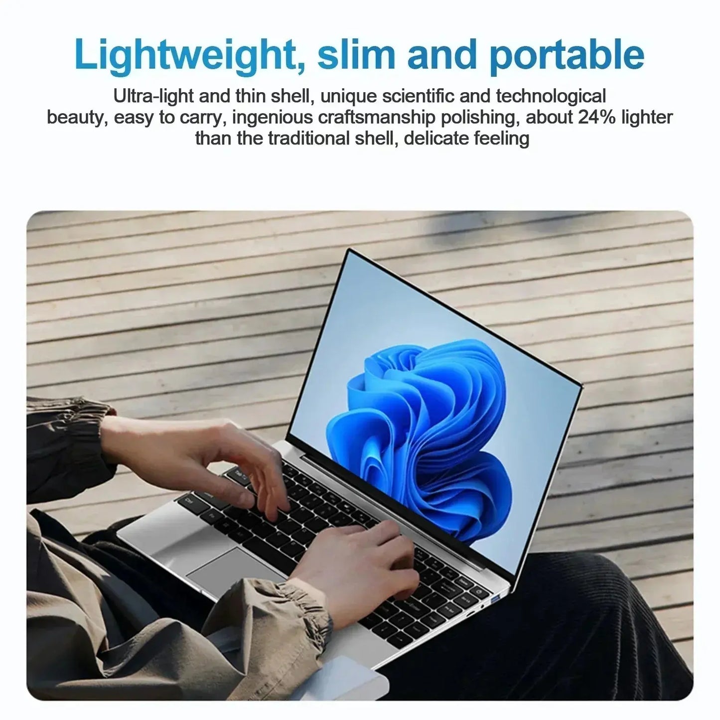 Ultra Slim Laptop – 16GB RAM, 2TB SSD, Intel N3700, Windows 11 Pro - Nisiowelt