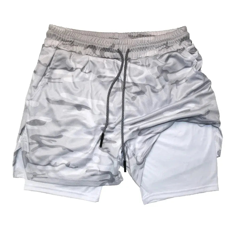 Men's 2-in-1 Fitness Shorts - Nisiowelt