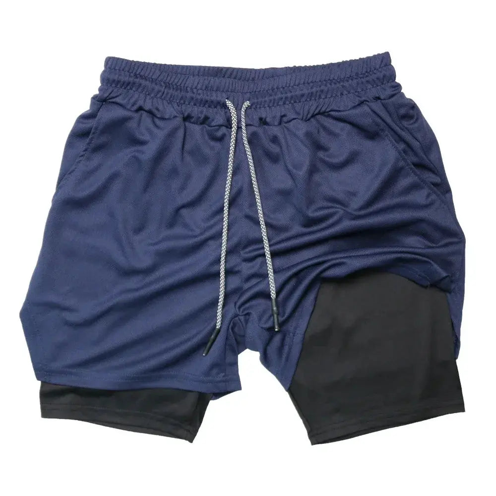 Men's 2-in-1 Fitness Shorts - Nisiowelt