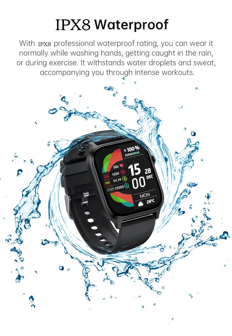Wrist WatcIUTECH Y7 Smartwatch 2025 1.85" Bluetoothh - Nisiowelt