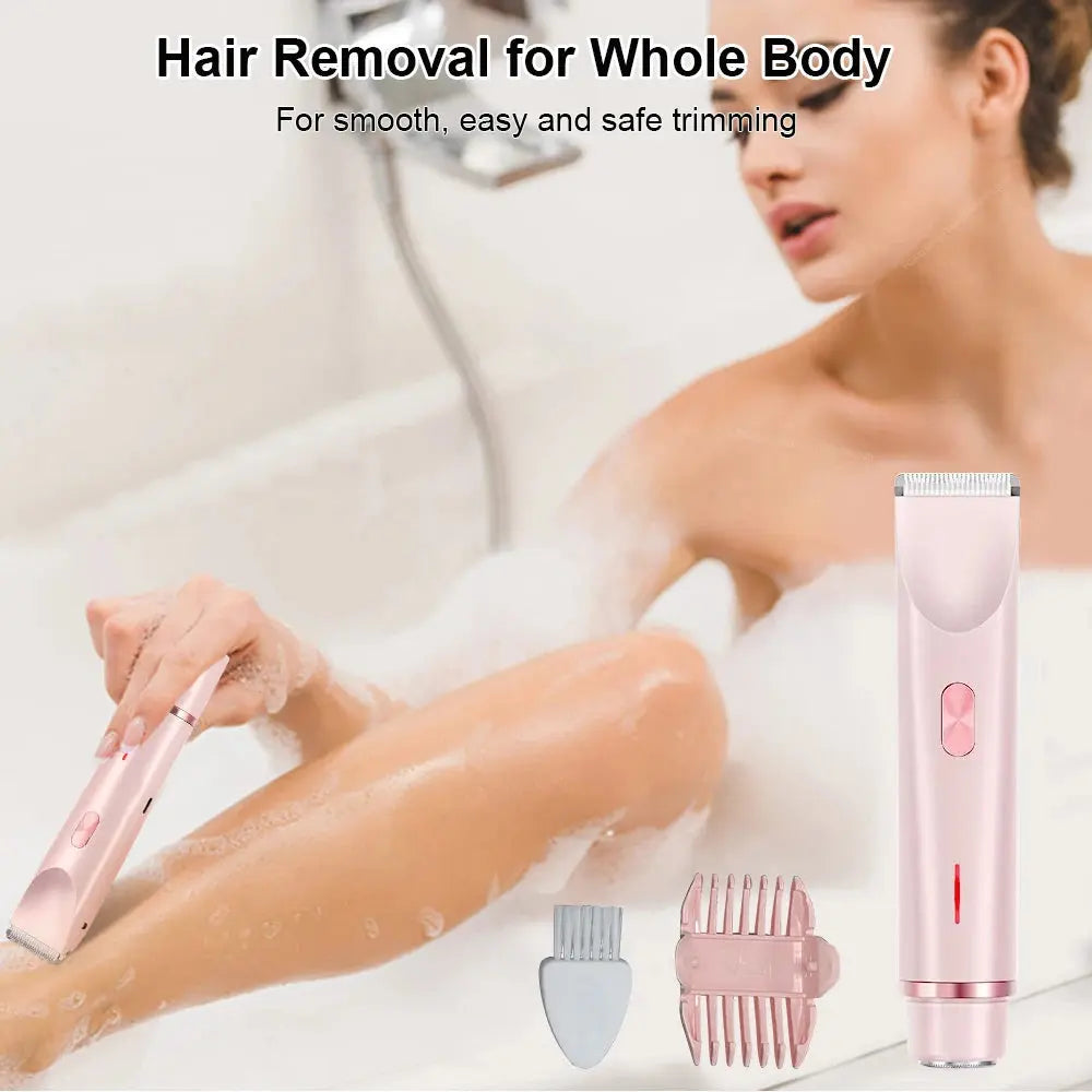 Painless Epilator & 2-in-1 Body Trimmer – Electric Shaver for Sensitive Areas Nisiowelt