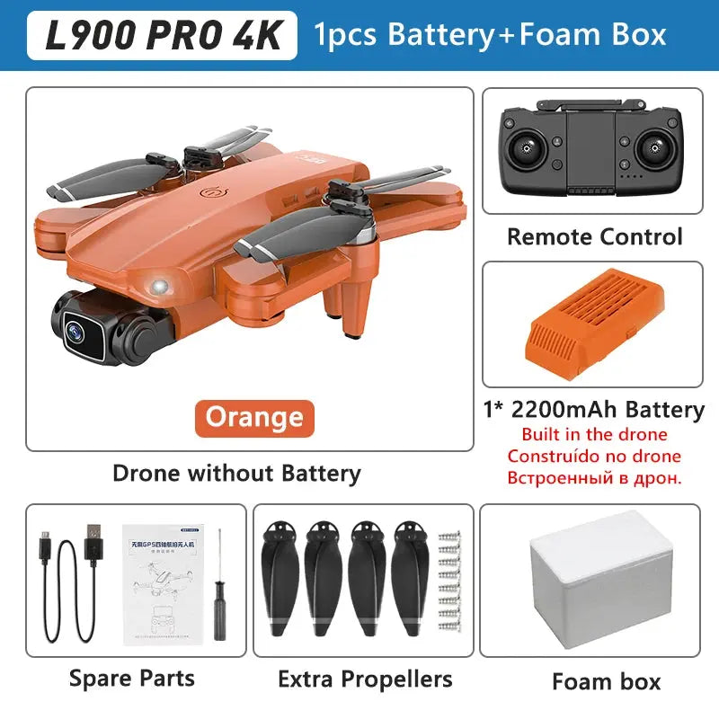 LYZRC L900 PRO GPS Drone 4K Professional HD Dual Camera 5G WIFI Brushless Motor FPV Quadcopter Foldable Aerial Photography Drone Nisiowelt
