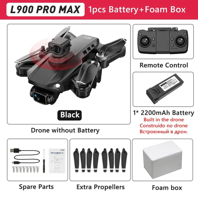 LYZRC L900 PRO GPS Drone 4K Professional HD Dual Camera 5G WIFI Brushless Motor FPV Quadcopter Foldable Aerial Photography Drone Nisiowelt