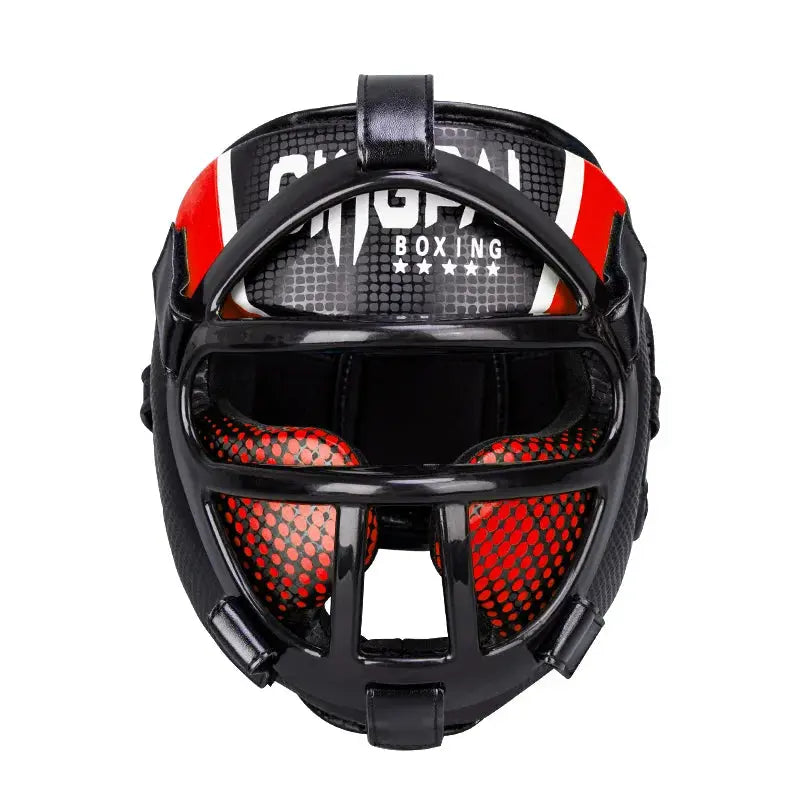 Muay Thai Martial Taekwondo W/mask Kids/adults Headgear Muay Sparring Equipment Protector New Training Head Arts Boxing Helmet Nisiowelt