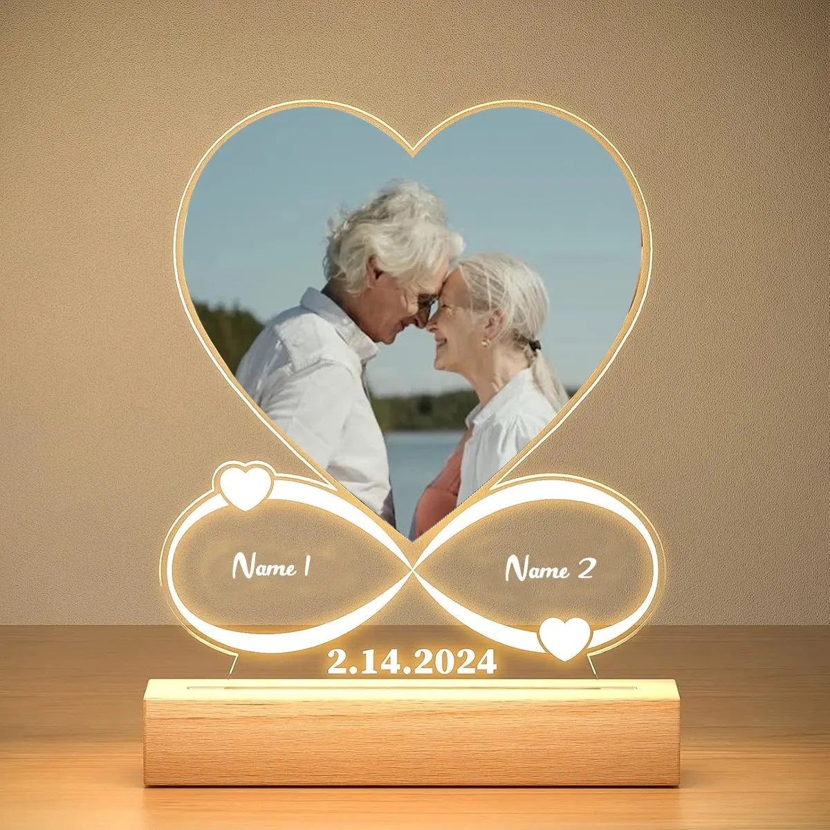 Custom Acrylic Photo Plaque with Light - Nisiowelt