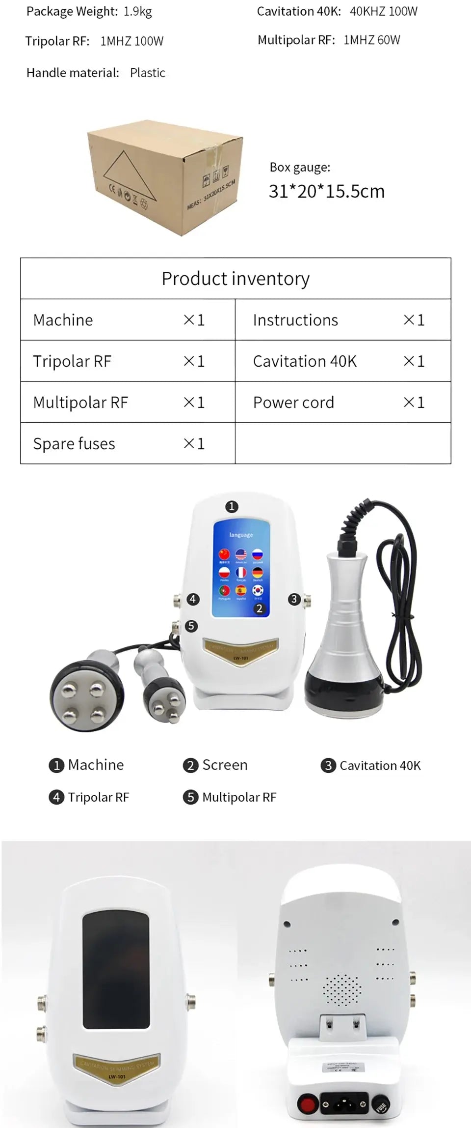 40K Cavitation Slimming Machine - Nisiowelt