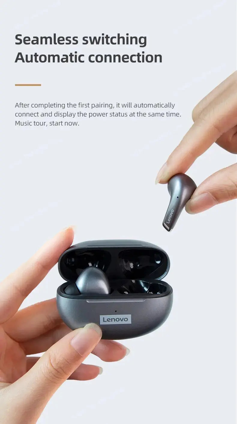 Lenovo LP5 Wireless Bluetooth Earbuds HiFi Waterproof with Mic - Nisiowelt