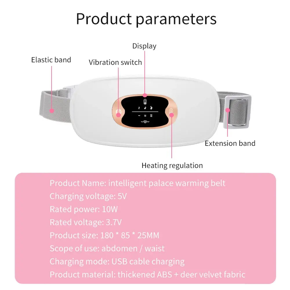 Electric Menstrual Cramp Massager Heating Belt - Nisiowelt