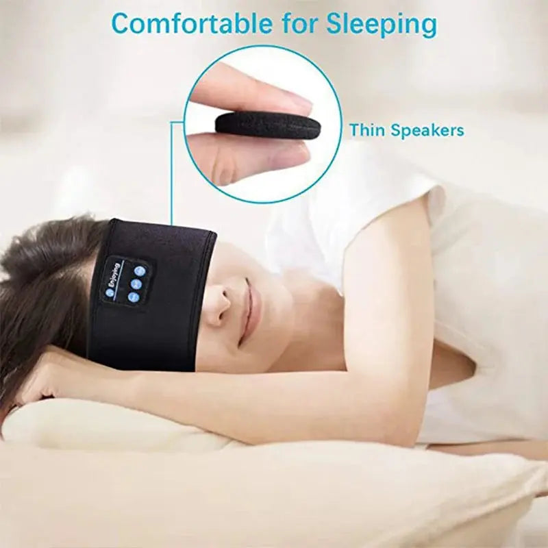 Wireless Bluetooth Sports Headband Earphones & Music Eye Mask Headset - Nisiowelt