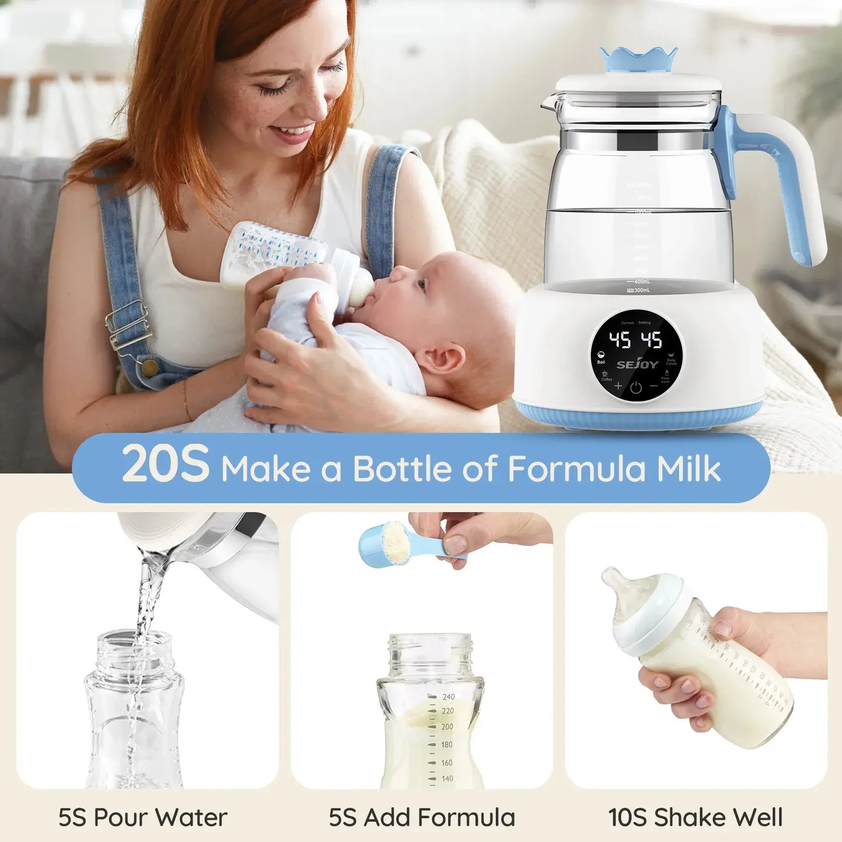 Sejoy Electric Temperature Control Kettle - Nisiowelt