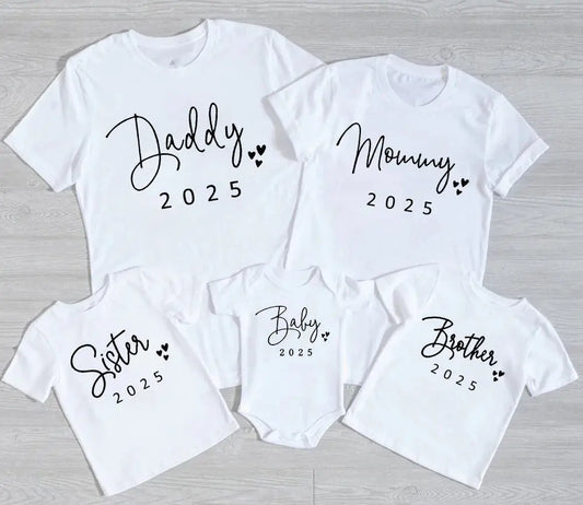 Family Matching 2025 T-Shirt Set for Dad, Mom, Sister, Brother & Baby - Nisiowelt