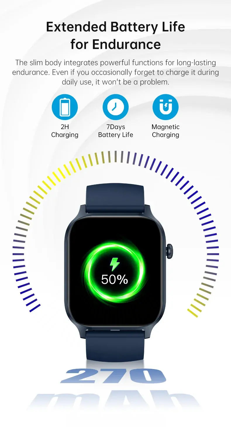 Wrist WatcIUTECH Y7 Smartwatch 2025 1.85" Bluetoothh - Nisiowelt