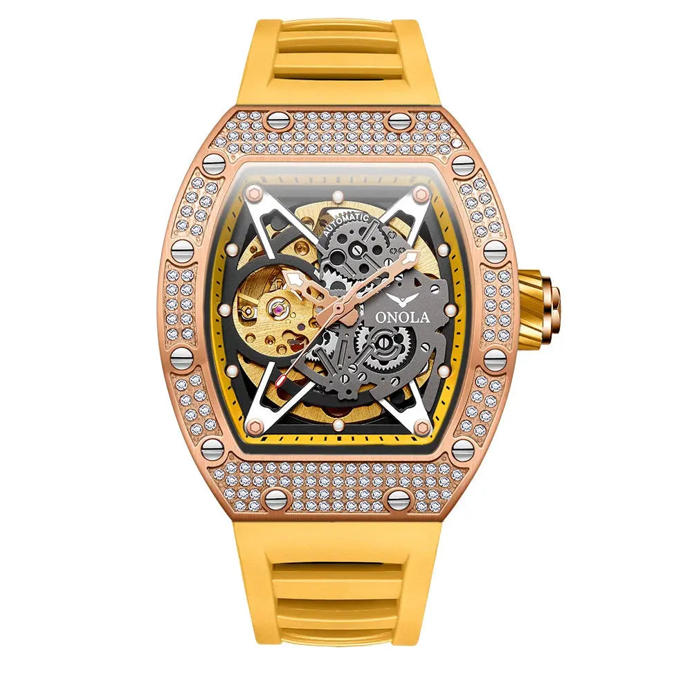 ONOLA Luxury Automatic Waterproof Men's Watch with Diamond - Nisiowelt