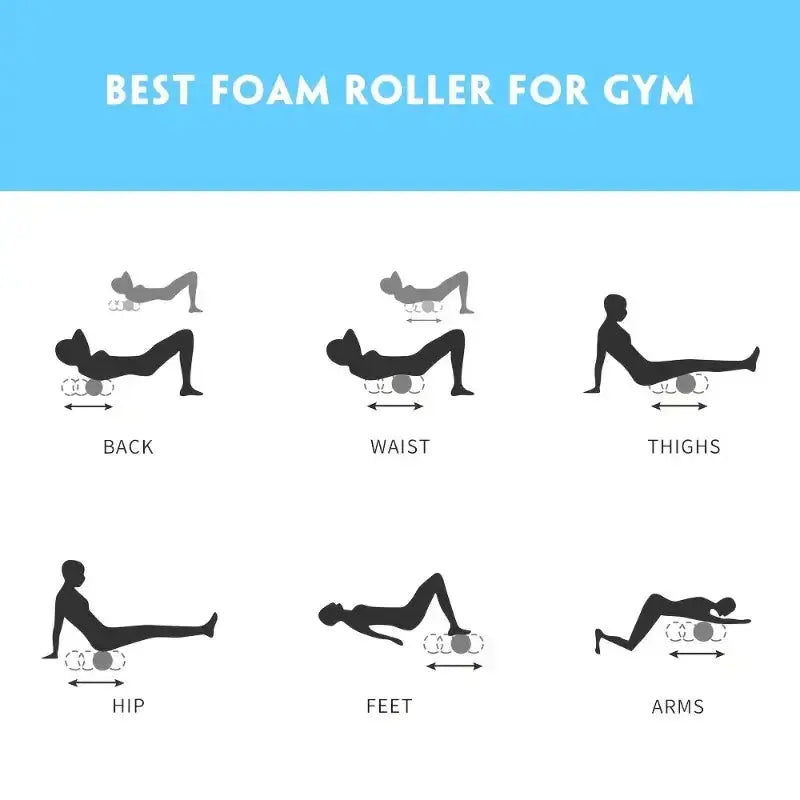 Foam Massage Roller – Yoga Column for Muscle Therapy & Rehabilitation - Nisiowelt