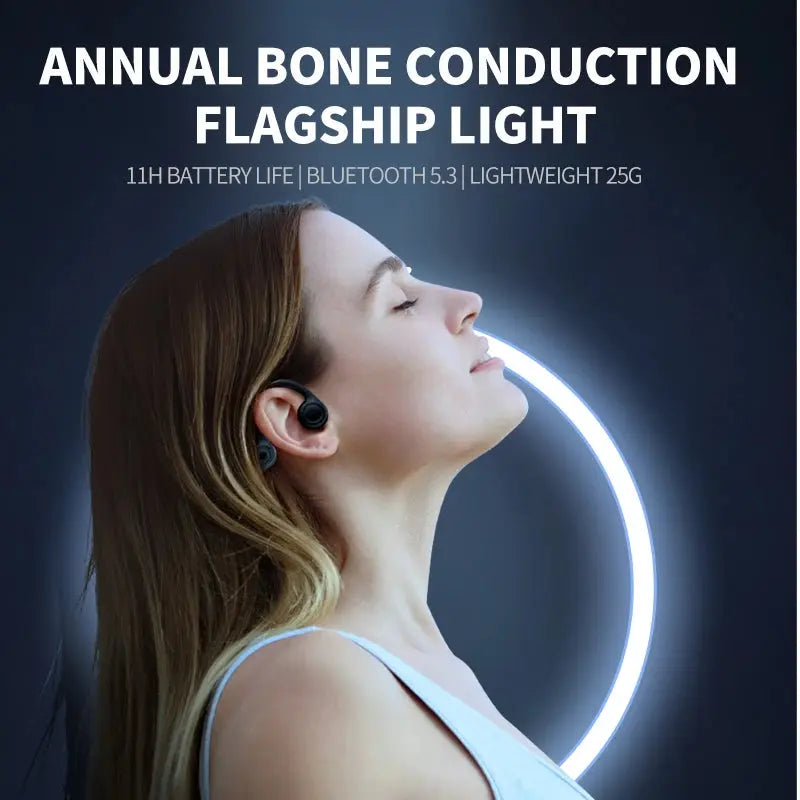 Bone Conduction Bluetooth 5.3 Sports Headphones Nisiowelt
