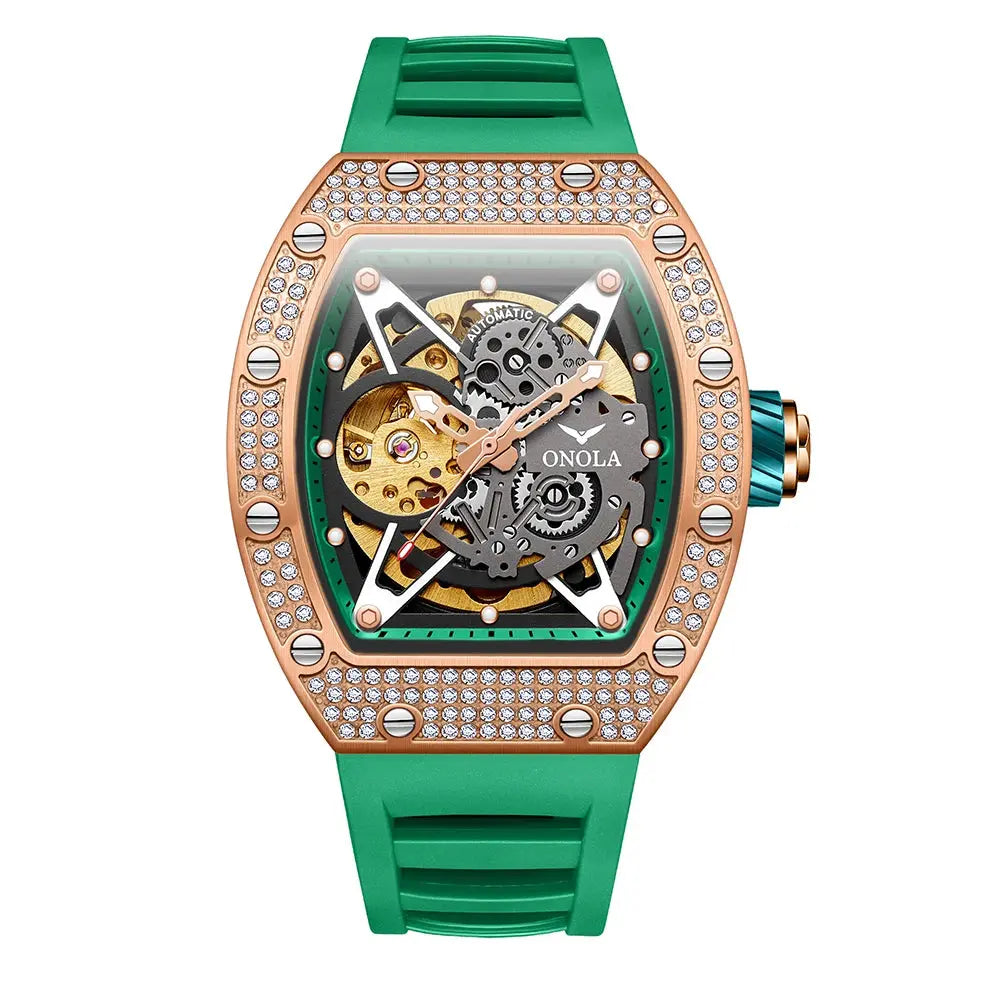 ONOLA Luxury Automatic Waterproof Men's Watch with Diamond - Nisiowelt