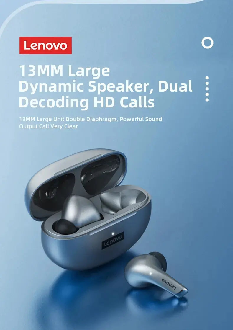 Lenovo LP5 Wireless Bluetooth Earbuds HiFi Waterproof with Mic - Nisiowelt